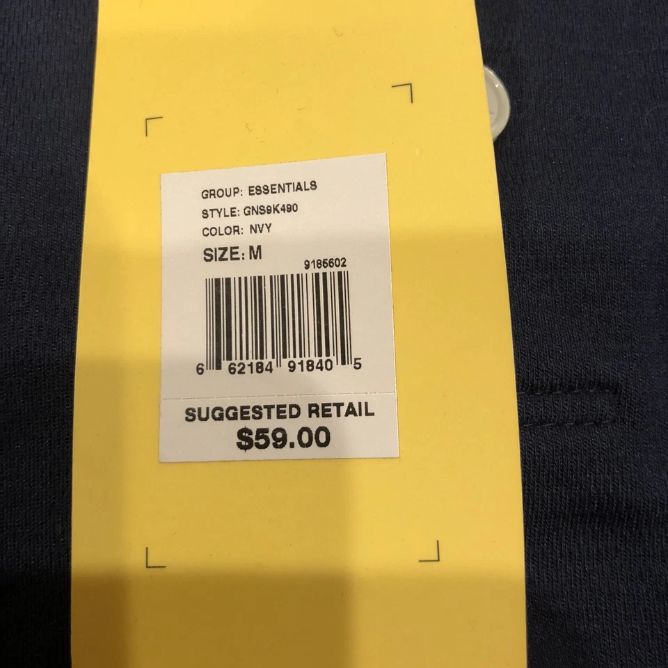 Nuevo con etiquetas Polo de golf Greg Norman azul marino para hombre Play Dry Pima-Tech talla mediana tiburón Foto 4 de 4