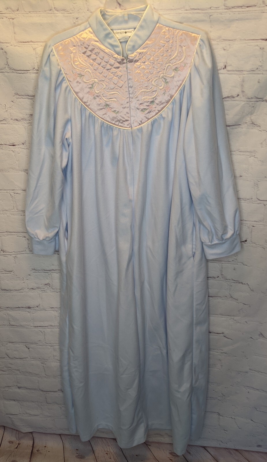 Vintage 70's Sears Apostrophe Housecoat Robe Dust… - image 1