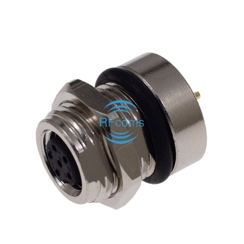 M8 Sensor Connector 6 Pin Female Socket Waterproof Rear Mount Soldering Adapters - Picture 6 of 11