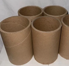 4X Heavy Duty Cardboard Paper Art Tubes Length 5 in or  10" X 3" 7/16 OD