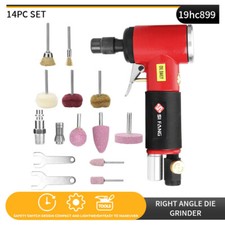 90 Degree Air Angle Die Grinder 1/4" Pneumatic Grinding Machine Cut off Polisher