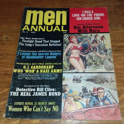 MEN Annual No. 2 (1968) ..Love-On-The-Prowl Sin Cruise Girl, etc Men's interest