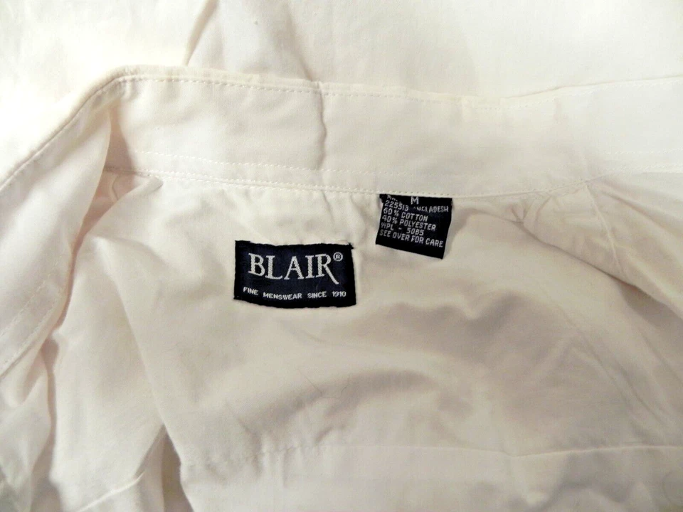 Camisa vaquera occidental bordada con botones perla blanca para hombre M Blair Foto 2 de 4