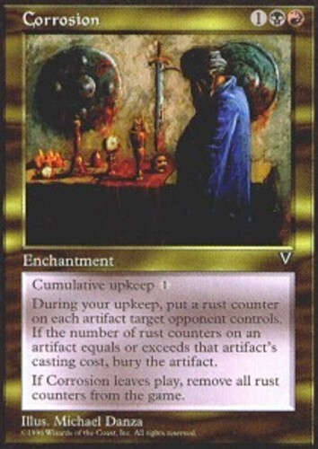 MTG magic cards 1x Corrosion Visions Light Play, English