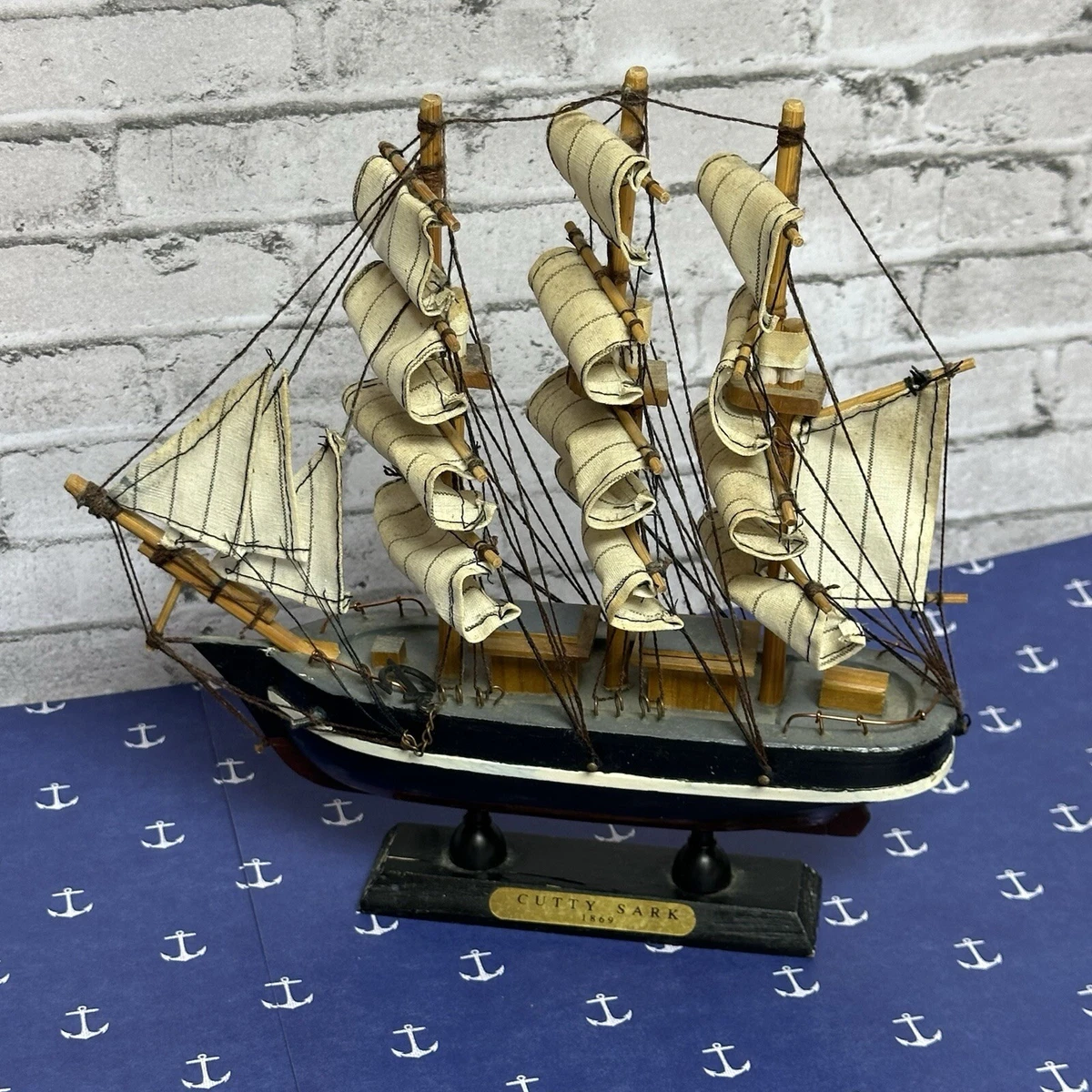 仿古木制帆船模型船| eBay
