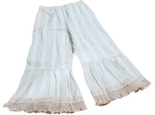 Edens Bouquet Fine Things Bottoms Stripe Girls Size 5 6 Boho Ruffle Lace HTF