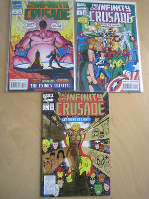 The INFINITY CRUSADE : #s 1,2,3 ( of 6 ) by STARLIN & LIM. Thanos. MARVEL.1993