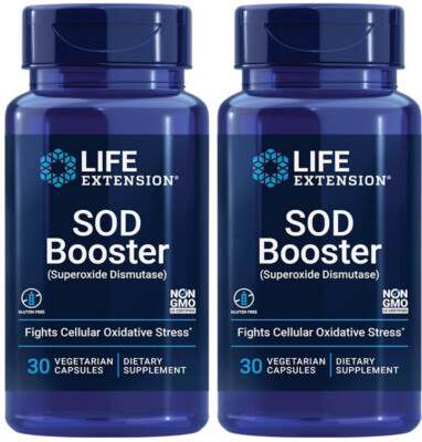 SOD BOOSTER SUPEROXIDE DISMUTASE ANTIOXIDANT 60 Cap  LIFE EXTENSION