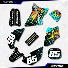 Cyan Spark Racing Graphics Kit fits 02-14 Yamaha YZ85 YZ 85 Decals