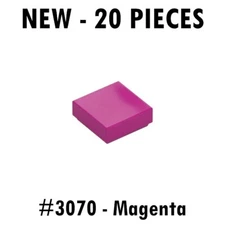 Lego Tile 1x1 (3070 / 3070b) Magenta - New - 20 pieces