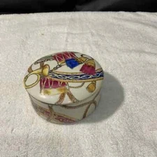 R.H. Macy Colorful Decorative Trinket/ Jewerly  Box 5”X2