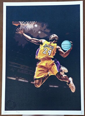 DEATH NYC 世界限定100枚 Kobe Bryant ×Tiffany Kobe Bryant Tiffany Basketball Death NYC Signed Graffiti Pop