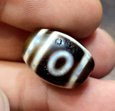 Antik Stil Alt Tibetisch 2 Augen Achat Stein Dzi Perlen Amulett