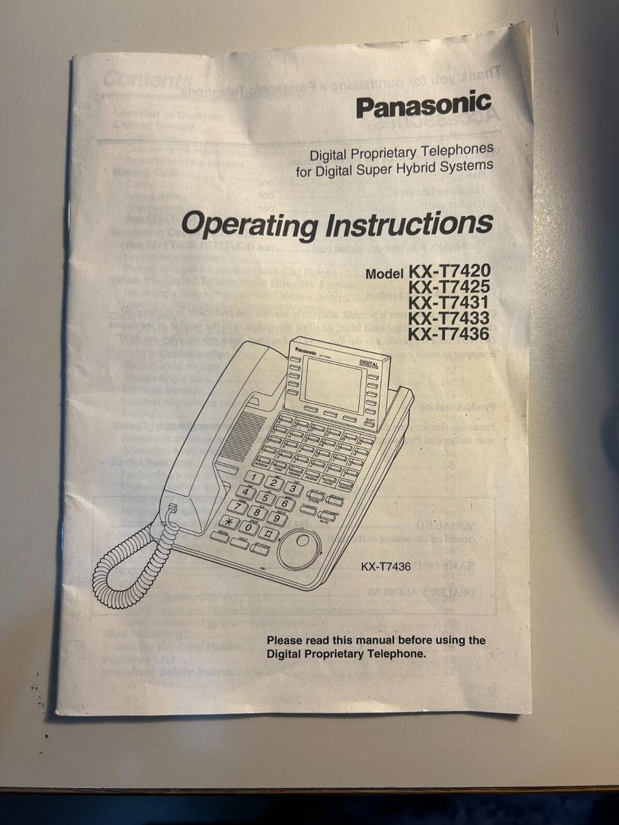 Panasonic KX-T7433 Digital Proprietary Telephone White | eBay