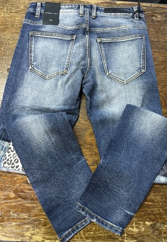Embellish NYC Herren RIGGS DENIM Patchwork Distressed Skinny Fit Jeans. Größe 30 - Bild 6 von 12