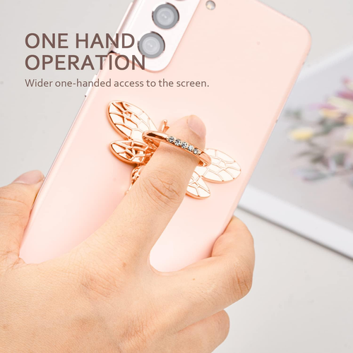 Cell Phone Ring Holder Finger Stand - Finger Ring Stand Grip 360 Degree Rotatio - Picture 6 of 12