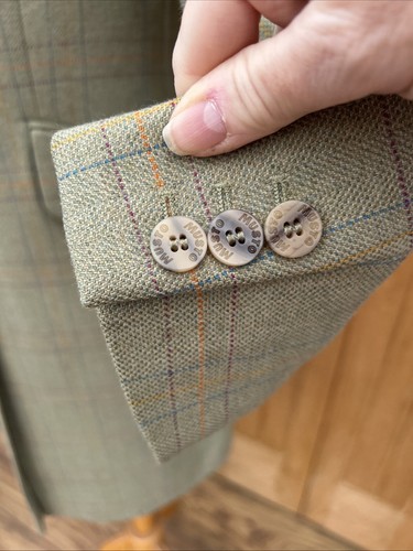 Ladies MUSTO Pure WOOL Tweed COUNTRY PADDOCK JACKET Coat FIELD UK 14 40' - Picture 18 of 19