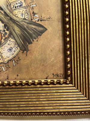 Shelley Hely アートフレーム Yellow Chair Pair of Shelley Hely Lemon Melon Print Heavy Gold Frame French