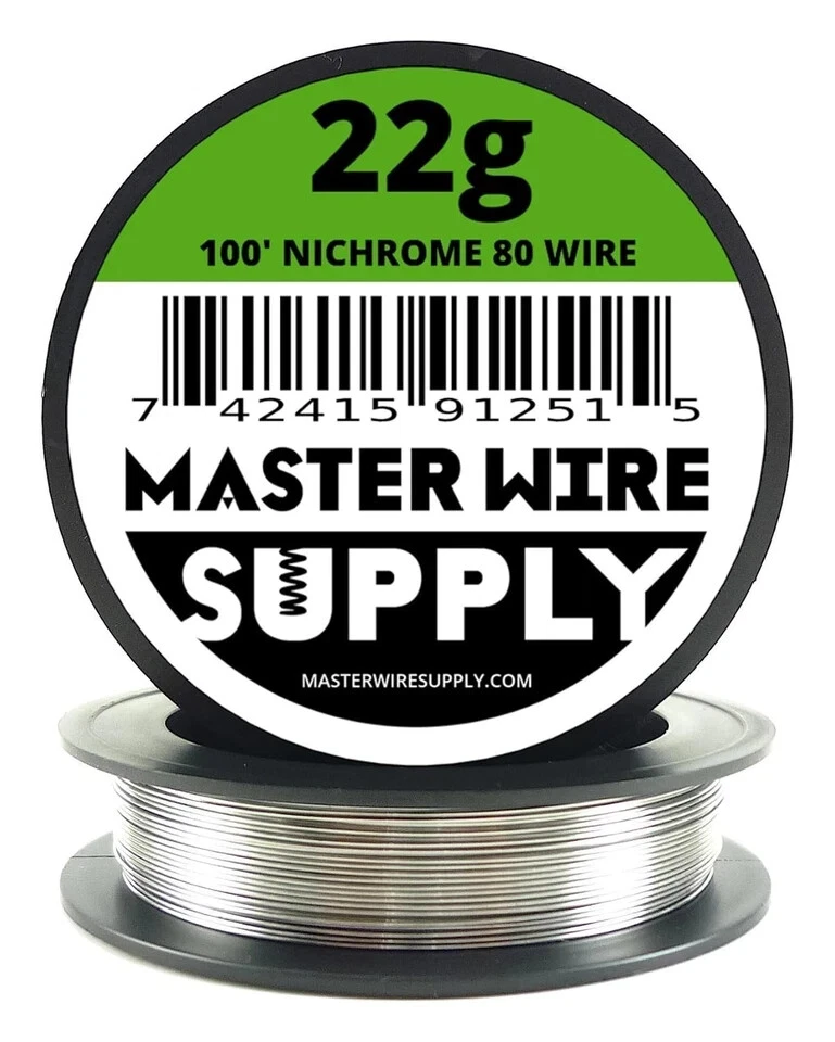 Alambre Nichrome 80-100' - calibre 22 - 100 pies - 0,65 mm - 0,025 pulgadas - Hecho en plata Foto 2 de 2