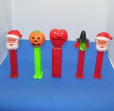 Lot Of 5 Vintage PEZ Holiday  Dispensers
