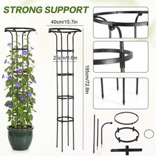 Garden Obelisk Trelli Climbing Plant Support Rose Clematis Vine Frame 1.85M