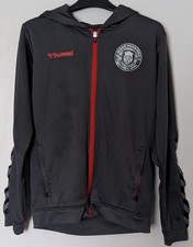 Kids 164cm 13/14 Years 2022 Hummel Wigan Warriors Hooded Full Zip Training Top