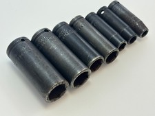  Cornwell Usa 7pc Deep Metric Impact Socket Lot 38 Drive 8mm-18mm Range
