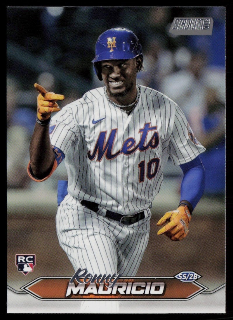RONNY MAURICIO 2024 TOPPS STADIUM CLUB NEW YORK METS #175