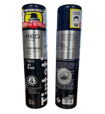 Red By Kiss Tintation Temporary Color TCSL11 Spray 6oz-each JET BLACK 2 PACK