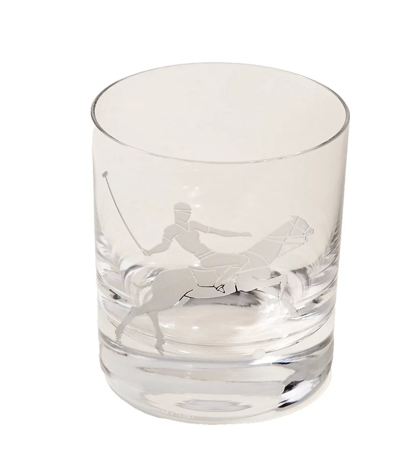 Precioso Nuevo Ralph Lauren Polo Player Doble Antiguo Cristal Set de Regalo Foto 2 de 2