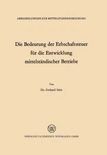 Seitz - Die Bedeutung der Erbschaftsteuer fr die Entwicklung mittelst - X555z