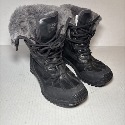 UGG Adirondack II Women's 6 M Black 1906 Snow Winter Boots Waterproof Vibram