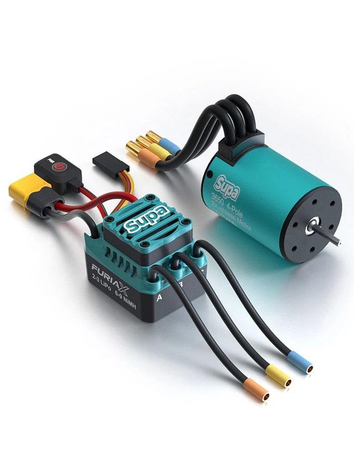 SKYRC FuriaX Supa 3650 Brushless Motor 60A ESC For 1/10 Buggy Short Course Truck - Image 2 of 4