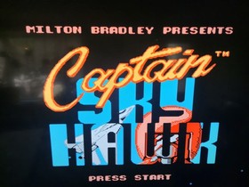 Captain Skyhawk Nintendo NES w/Box Manual Dust Cover Styrofoam Tested 