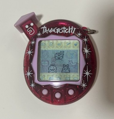 ULTRA RARE Tamagotchi Connection V5 Argos Translucent Pink with Glitter SPECIAL