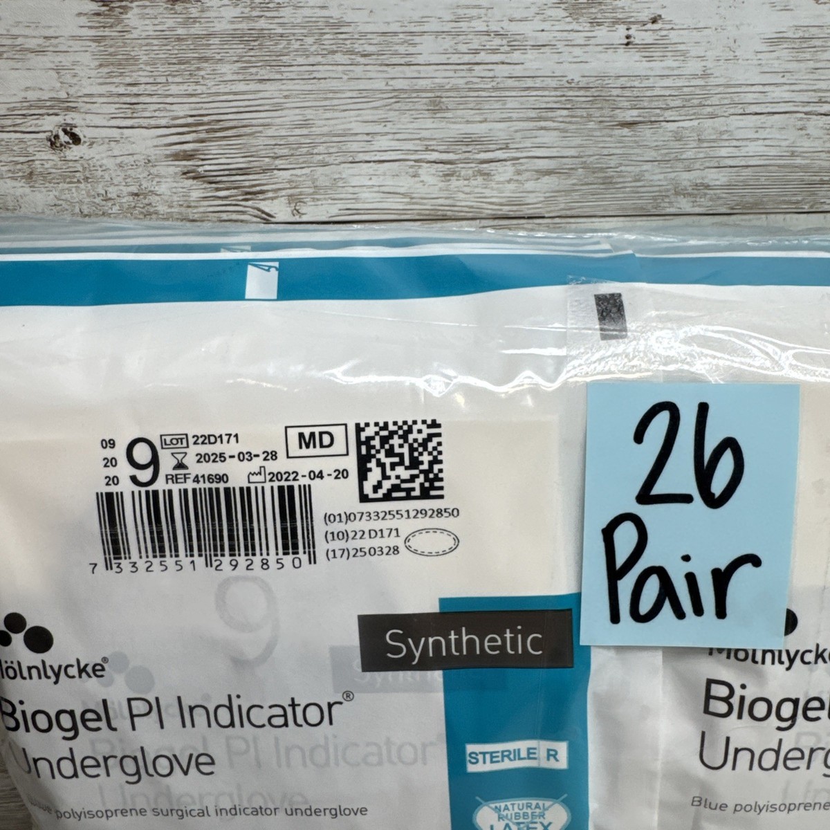 Biogel PI Indicator Underglove Surgical Glove *26 PAIR* Size: