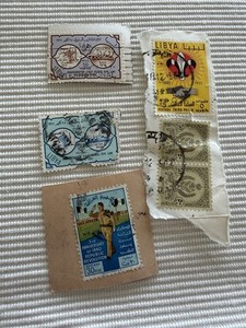 Mixed Vintage Libya & Iraq Stamp Collection Oil Petroleum Republic Revolution