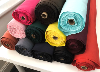 Unifarbener Polycotton Stoff 112 cm breit Meterware Schneiderei Handarbeit