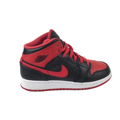 Air Jordan 1 Mid Alternate Bred 2022 GS Basketball Sneaker DQ8423-060 UK 4