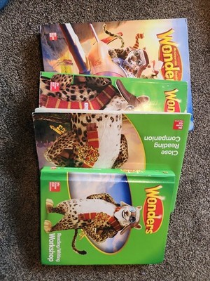 Wonders Literature Anthology Grade 4. Book SET Of 4. Reading/writing/ homeschool