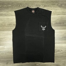 Vintage Harley Davidson Pocket Shirt Mens Lar...