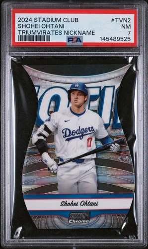 2024 TOPPS STADIUM CLUB TRIUMVIRATES NICKNAME #TVN2 SHOHEI OHTANI PSA 7