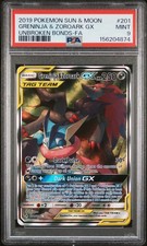 2019 Pokemon SM Unbroken Bonds 201 Greninja & Zoroark GX Tag Team PSA 9 - 4874 on eBay