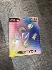 GLOW IN THE DARK SPACE 5 PACK CROCS ORIGINAL JIBBITZ CHARMS BRAND NEW UNIQUELY