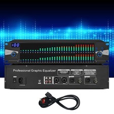 Digital Equalizer Professional Graphic Equalizer Dual 31-Band Spectrum Display