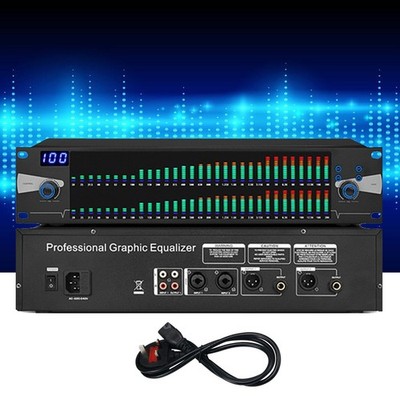 Digital Equalizer Professional Graphic Equalizer Dual 31-Band Spectrum Display