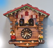 Cuckoo clock vintage west Germany black fores...