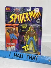 Spider-Man Animated Series Peter Parker 5" Figure NEW 1994 ToyBiz Marvel Read