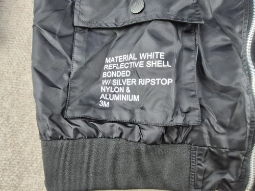 ASSTSERIES NASA Bomber Jacket Men Sz XL Black Flight Jacket Space Logo Polyester image 4