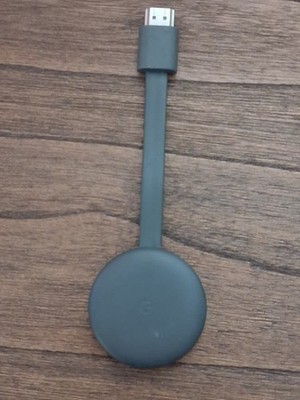 Google Chromecast NC2-6A5 3rd Gen Media Streamer Round Black
